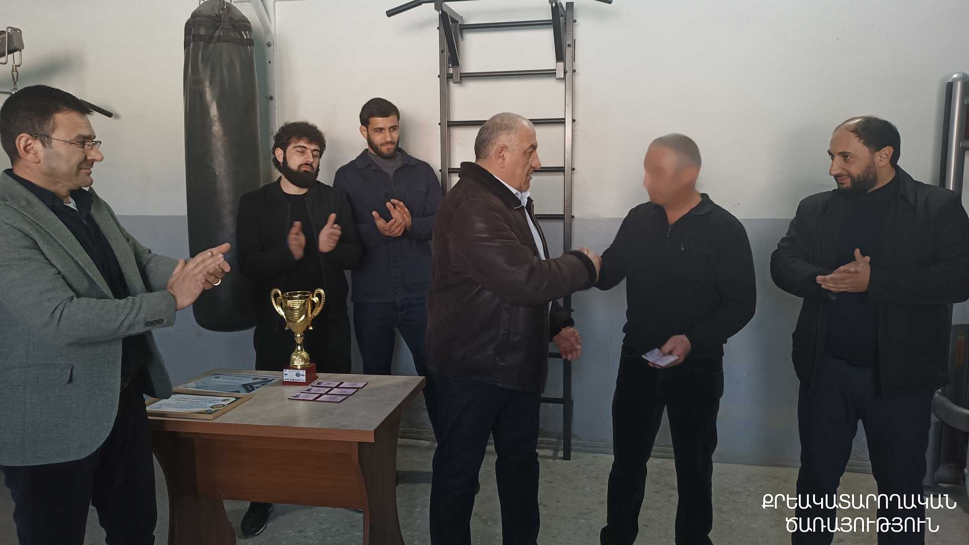 «Վանաձոր» ՔԿՀ ազատազրկված անձինք արժանացել են սպորտի վարպետի թեկնածուի կոչման